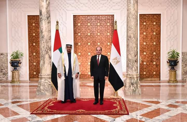 السيسي يستقبل الشيخ محمد بن زايد آل نهيان