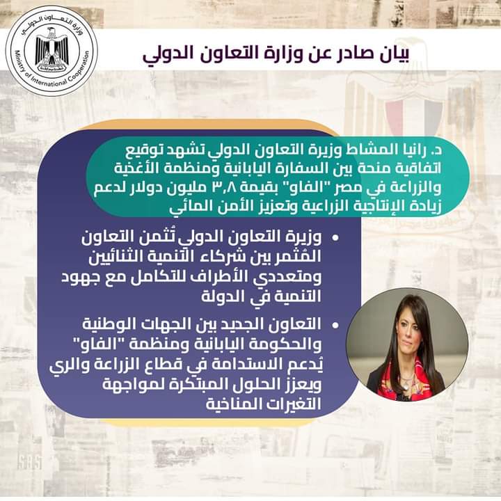 المشاط تعاون جديد بين الجهات الوطنية والحكومة اليابانية